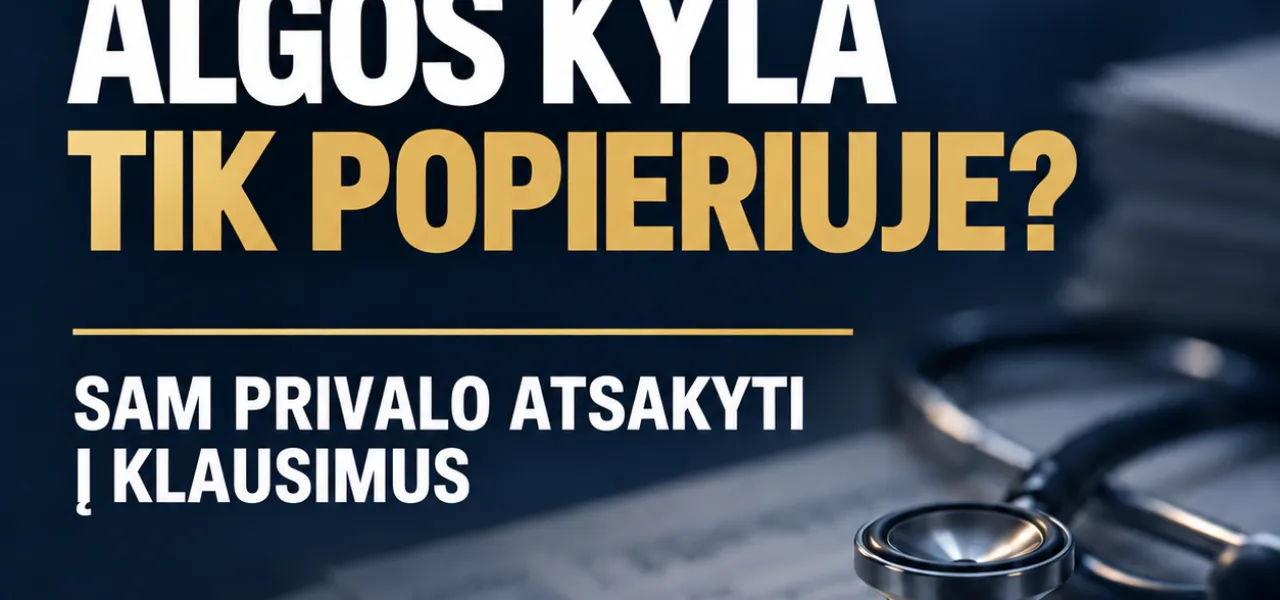 „Nemuno aušra“: medikų algos kyla tik popieriuje? SAM privalo atsakyti į klausimus