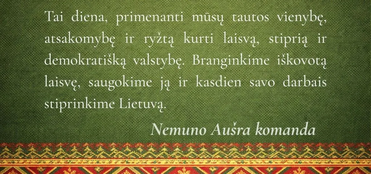 Sveikiname su Lietuvos valstybės atkūrimo diena!