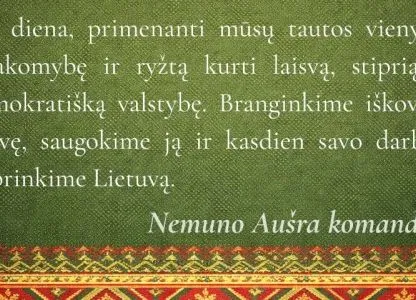 Sveikiname su Lietuvos valstybės atkūrimo diena!